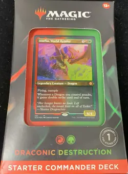 2022 Magic The Gathering Draconic Destruction Starter Commander Deck Sealed - Image 1