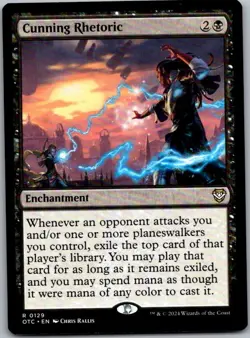 Cunning Rhetoric - Commander: Outlaws of Thunder Junction (129) | NM | [OTC] - Image 1