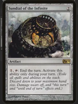Magic The Gathering, Sundial of the Infinite, Core Set 2012 (M12) Regular - Image 1