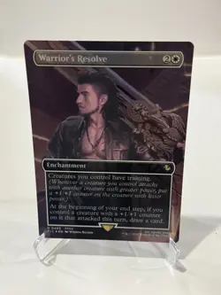 Warrior's Resolve (Borderless) #465 (NM) Final Fantasy FIC Magic MTG - Image 1