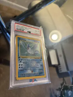1999 Pokemon Articuno 1st Edition Holo Fossil 2/62 PSA 8 - Image 2