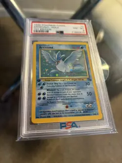 1999 Pokemon Articuno 1st Edition Holo Fossil 2/62 PSA 8 - Image 3