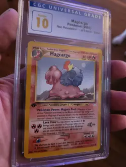 (POP 4) CGC 10 PRISTINE Pokemon 2001 Neo Revelation 1st Edition 33/64 Magcargo - Image 1