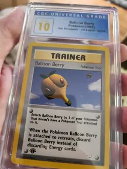 (POP 6) CGC 10 PRISTINE Pokemon Neo Revelation 1st Edition Balloon Berry 60/64 - Image 2
