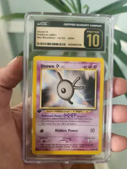 (POP 13) CGC 10 PRISTNE Unown K 58/64 1st Edition Neo Revelation WOTC Pokemon - Image 2