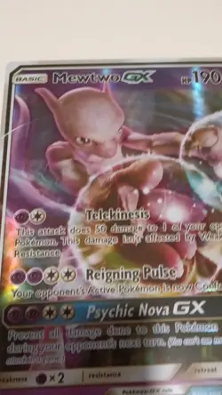 Pokemon TCG Holo EX GX Lot - Mewtwo EX, Mewtwo GX jumbo cards - Image 2