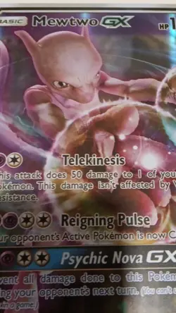 Pokemon TCG Holo EX GX Lot - Mewtwo EX, Mewtwo GX jumbo cards - Image 3