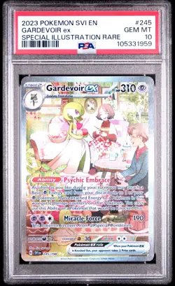 2023 POKEMON SCARLET & VIOLET ILLUSTRATION RARE #245 GARDEVOIR EX PSA 10 - 959 - Image 1