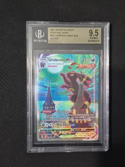 Pokemon Umbreon VMAX 215/203 Evolving Skies Alt Art Secret Rare BGS 9.5 - Image 1