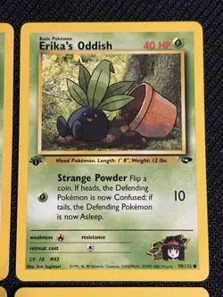 Pokemon TCG Gym Heroes / Gym Challenge Vintage Erika’s Pokemon Lot 1st Edition - Image 3