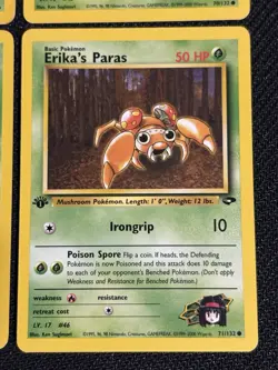 Pokemon TCG Gym Heroes / Gym Challenge Vintage Erika’s Pokemon Lot 1st Edition - Image 4