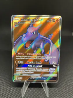 Pokemon TCG Aerodactyl GX (Full Art) 224/236 Sm-Unified Minds Holo - Image 1