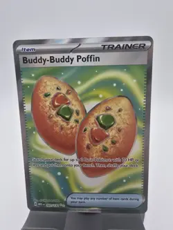 Pokemon TCG Buddy-Buddy Poffin Trainer 167/132 Secret Rare NM Pack Fresh - Image 1