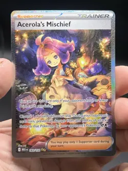 Pokemon Mega Evolution Acerola's Mischief Special Illustration Rare 183/132 NM - Image 3