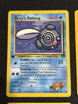 Pokemon TCG Gym Heroes / Gym Challenge Vintage Misty’s Pokemon Lot 1st Edition - Image 2