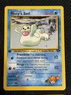 Pokemon TCG Gym Heroes / Gym Challenge Vintage Misty’s Pokemon Lot 1st Edition - Image 4