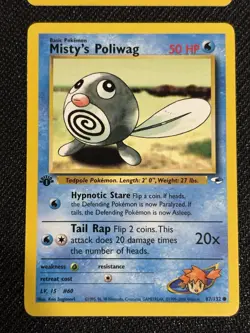 Pokemon TCG Gym Heroes / Gym Challenge Vintage Misty’s Pokemon Lot 1st Edition - Image 5