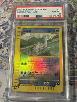 2003 Pokemon Skyridge Lapras Reverse Holo #71 PSA 8 🔥 Near Mint Cert# 127182088 - Image 1