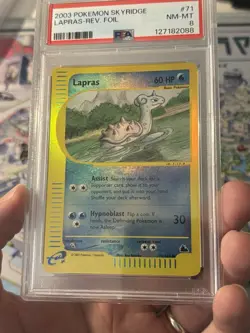 2003 Pokemon Skyridge Lapras Reverse Holo #71 PSA 8 🔥 Near Mint Cert# 127182088 - Image 4
