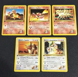 Pokemon TCG Gym Heroes / Gym Challenge Vintage Blaine’s Pokemon Lot 1st Edition - Image 1