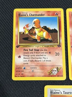 Pokemon TCG Gym Heroes / Gym Challenge Vintage Blaine’s Pokemon Lot 1st Edition - Image 2