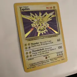 Zapdos Holographic Pokemon TCG Rare - Base Set 1999 in Light Play Condition - Image 4