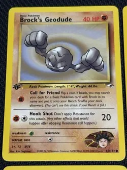 Pokemon TCG Gym Heroes / Gym Challenge Vintage Brock’s Pokemon Lot 1st Edition - Image 2