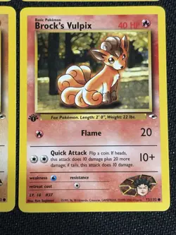 Pokemon TCG Gym Heroes / Gym Challenge Vintage Brock’s Pokemon Lot 1st Edition - Image 5