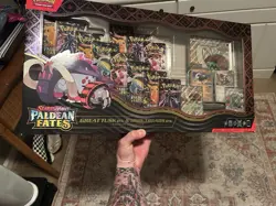 Pokemon TCG Paldean Fates Great Tusk ex & Iron Threads ex Premium Collection NEW - Image 1