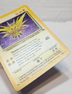 Zapdos 15/62 Holo Rare Unlimited Fossil Pokemon 692 - Image 5