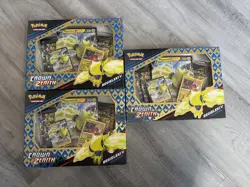 3 Pokemon TCG Sword & Shield Crown Zenith Regieleki V Collection Sealed Box - Image 1