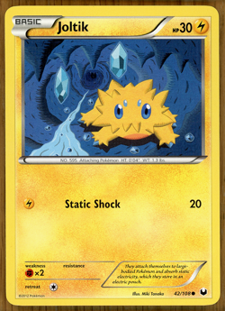 Joltik - 42/108 ~ B&W Dark Explorers ~ Slight Play!! - Image 1