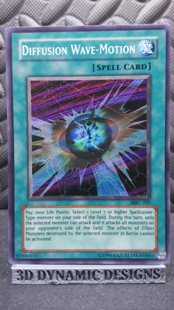 | Yugioh Diffusion Wave-Motion MFC-107 Secret Rare Magicians Force NM/VLP | - Image 1