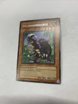 YuGiOh Destroyersaurus FOTB-EN017 Ultimate Rare Unlimited Dino - Image 2