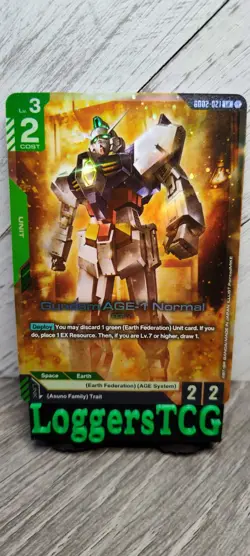 Gundam CCG Gundam AGE-1 Normal LR / GD02-021 FOIL NM - Image 1