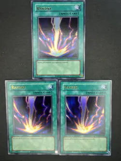 Yu-Gi-Oh! 2024 Raigeki RP01-EN005 Ultra Rare Retro Pack 1 Reprint Playset NM - Image 1