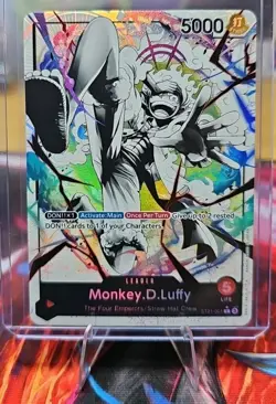One Piece CCG Monkey.D.Luffy Alternate Art L Parallel ST21-001 - Image 1