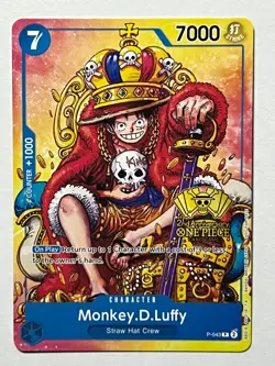 Monkey.D.Luffy (2nd Anniversary Stamped Promo) P-043 - One Piece TCG - English - Image 1