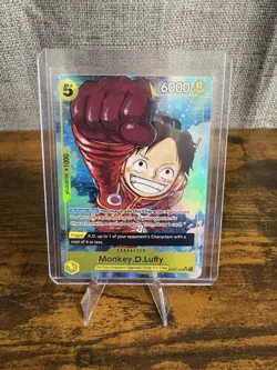 ENG One Piece CCG - Monkey.D.Luffy (OP07-109) SR NM/M Pack Fresh - Image 1