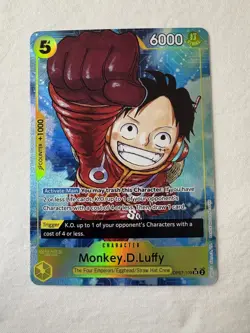 ENG One Piece CCG - Monkey.D.Luffy (OP07-109) SR NM/M Pack Fresh - Image 2