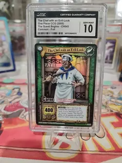 The Chef With An Evil-look One Piece CCG The Quest Begins Carne CH043 Foil CGC10 - Image 2