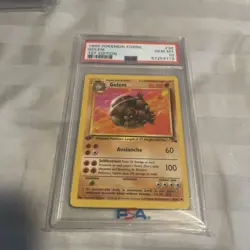 PSA 10 GEM MINT Golem 36/62 Fossil 1st Edition Pokemon Card - Image 1