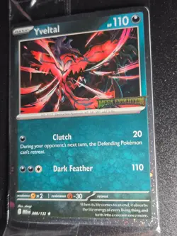 Pokemon Card Yveltal 088/132 Stamped Promo Holo Rare Mega Evolution SEALED - Image 1