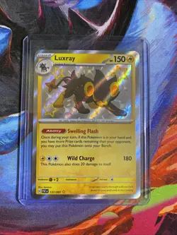 Luxray Baby Shiny 137/091 SV Paldean Fates Rare Card Near Mint Condition - Image 3