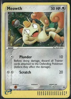 Meowth 013 Nintendo Black Star Promo Pokemon English Card (MP) - Image 1