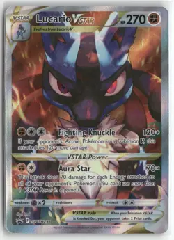 Lucario VSTAR SWSH291 Black Star Promo Pokemon English Card (LP) - Image 1