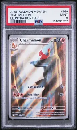 PSA 9 Mint Charmeleon 169/165 IR Illustration Rare English Pokemon 151 Card - Image 1