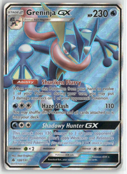Greninja GX 120/131 Full Art Ultra Rare Forbidden Light Pokemon Card (LP) - Image 1