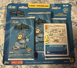 Sealed Topps Disney Club Penguin Target Exclusive Water Video Sketch Card Jitsu - Image 1