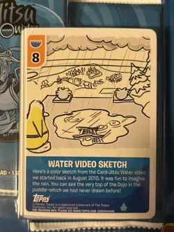 Sealed Topps Disney Club Penguin Target Exclusive Water Video Sketch Card Jitsu - Image 3